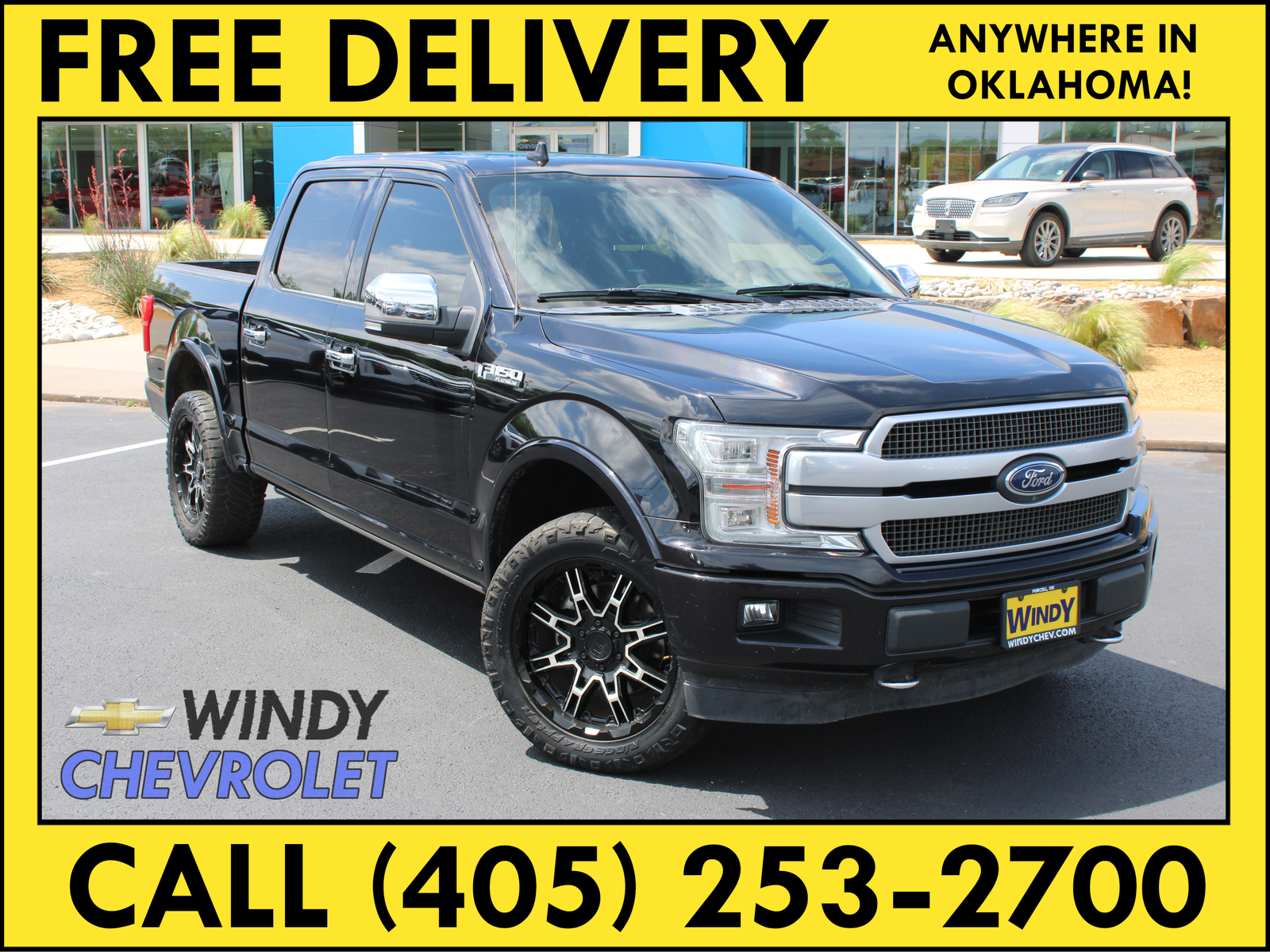 Black Metallic 2019 Ford F-150 Platinum SuperCrew 4WD Pickup Truck Four-Wheel Drive Automatic