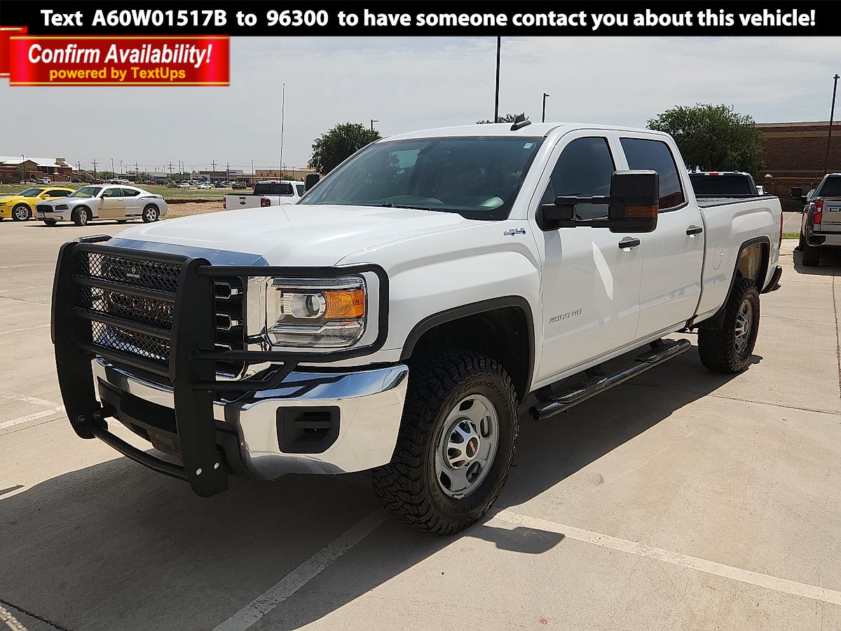 Summit White 2019 GMC Sierra 2500HD Pickup Truck Four-Wheel Drive 6-Speed Automatic Overdrive