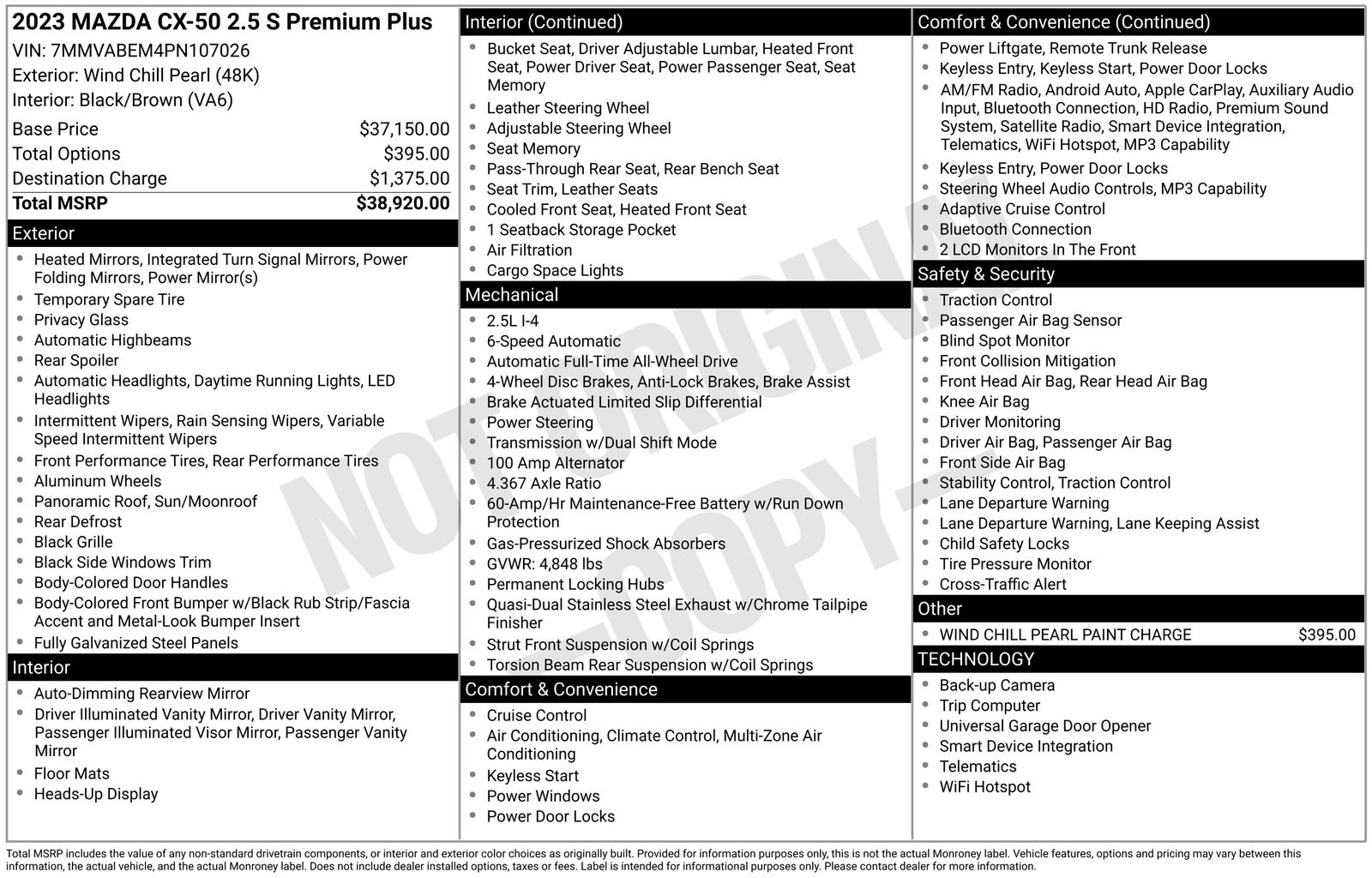 Used Car 2023 Mazda Cx-50  2.5 S Premium Plus Package For Sale Under $25,000 In Austin, Texas