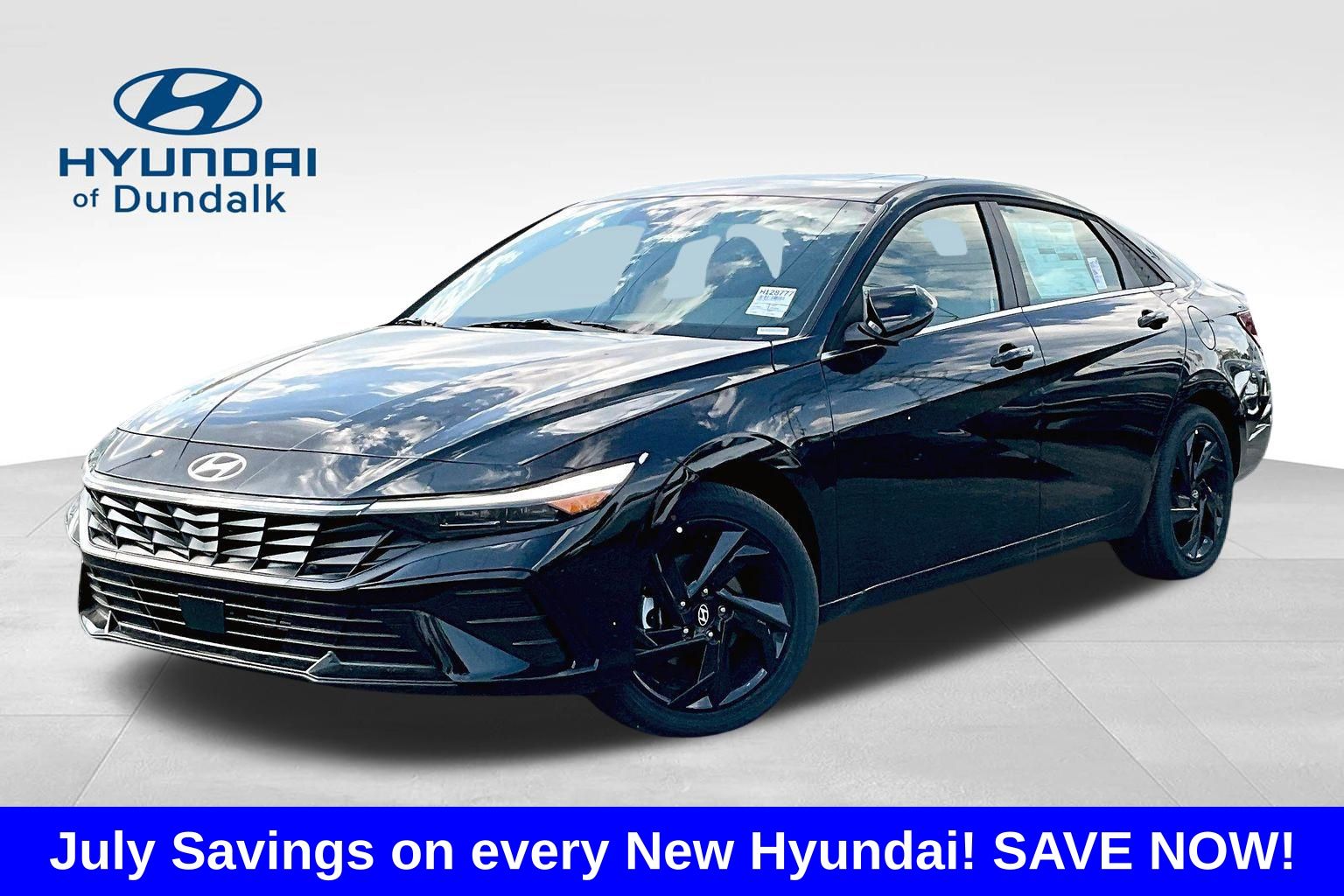 Abyss Black 2026 Hyundai Elantra Sedan Front-Wheel Drive Continuously Variable Transmission