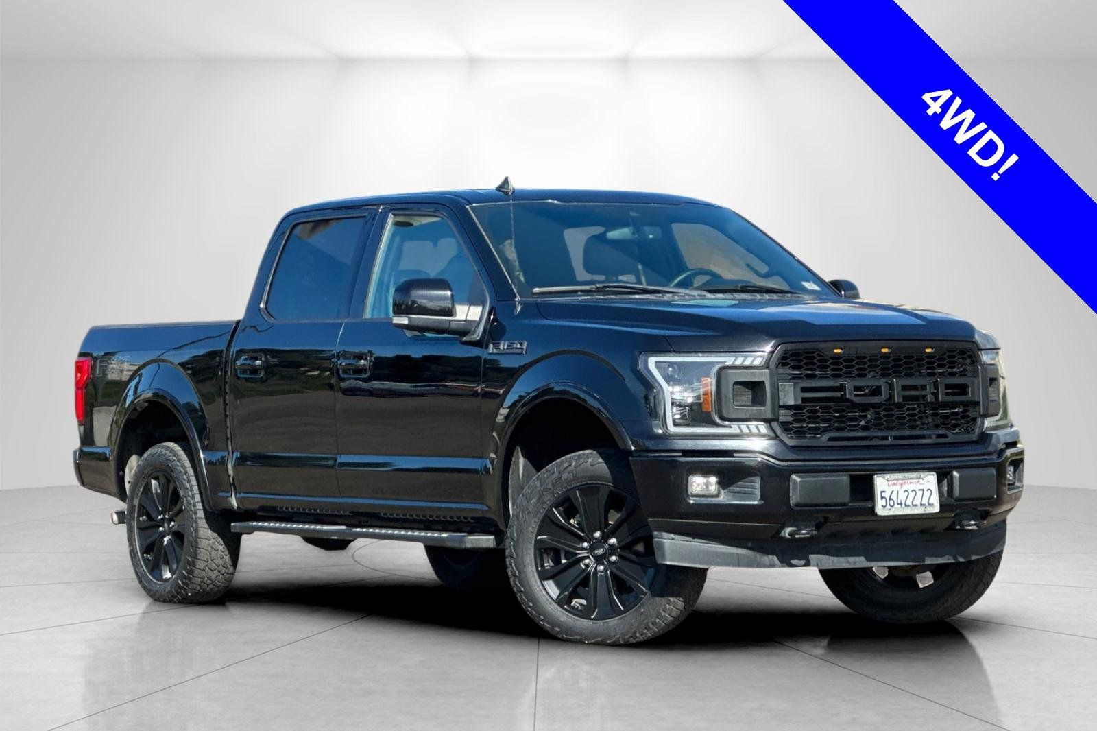 Black Metallic 2020 Ford F-150 Lariat SuperCrew 4WD Pickup Truck Four-Wheel Drive Automatic