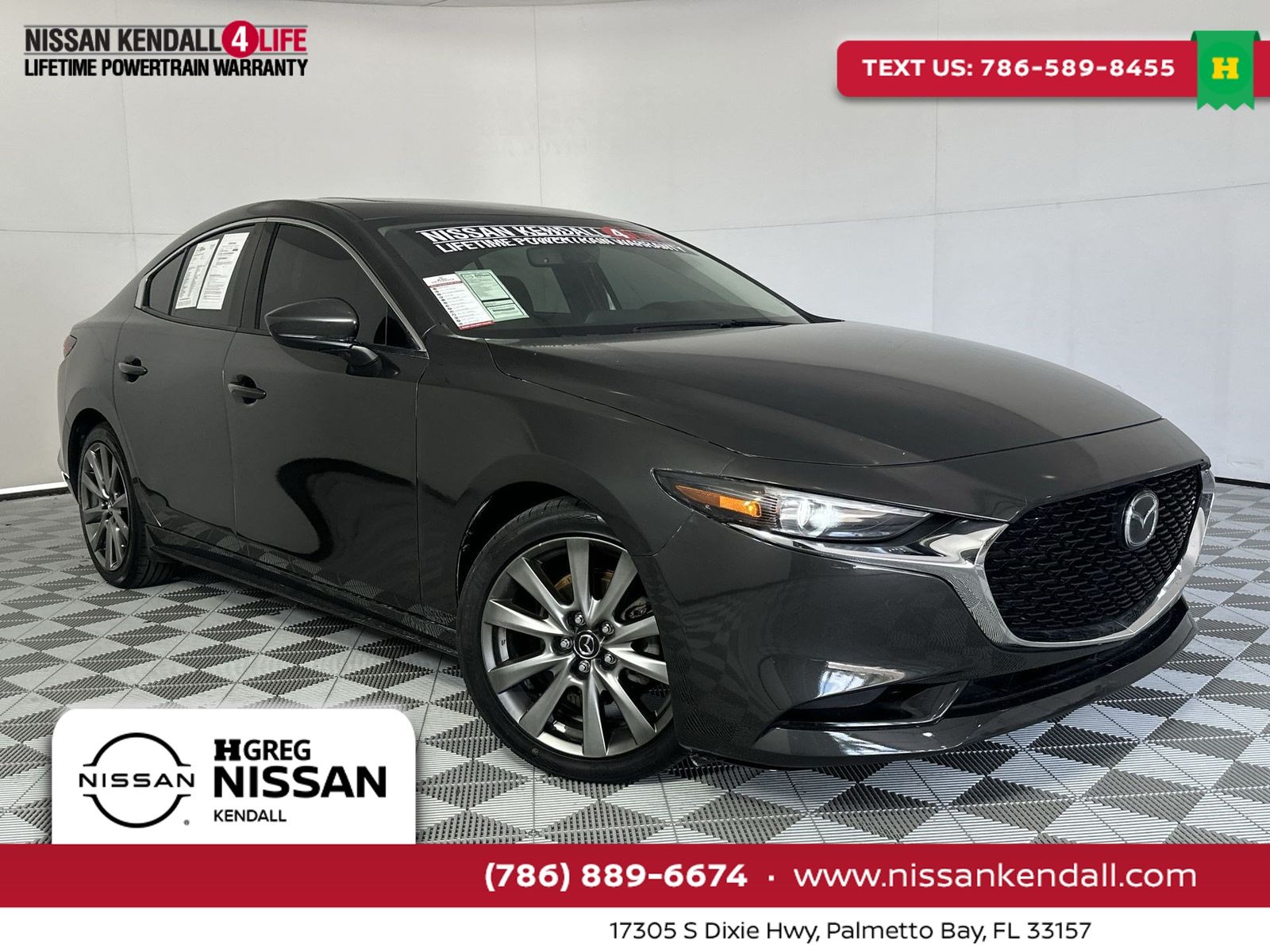 Machine Gray Metallic 2020 Mazda MAZDA3 Sedan Front-Wheel Drive 6-Speed Automatic