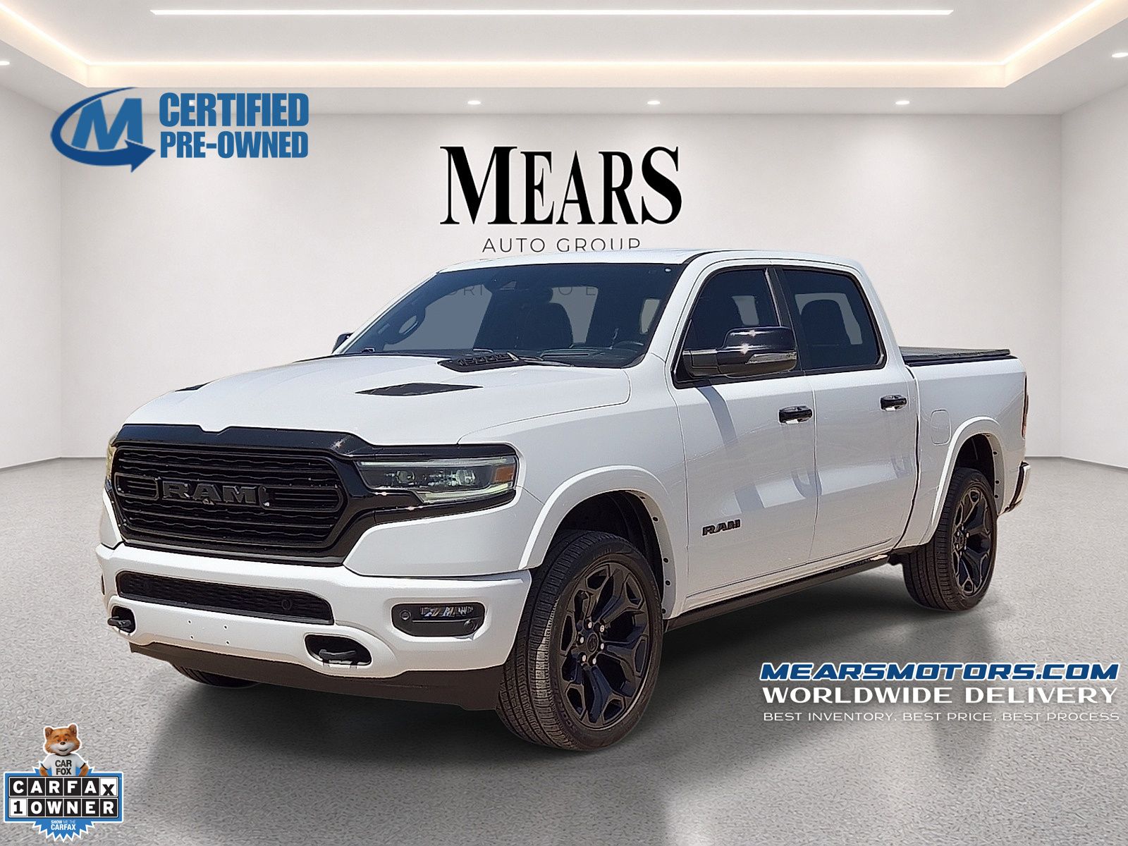 Bright White Clearcoat 2023 RAM 1500 Pickup Truck Four-Wheel Drive 8-Speed Automatic