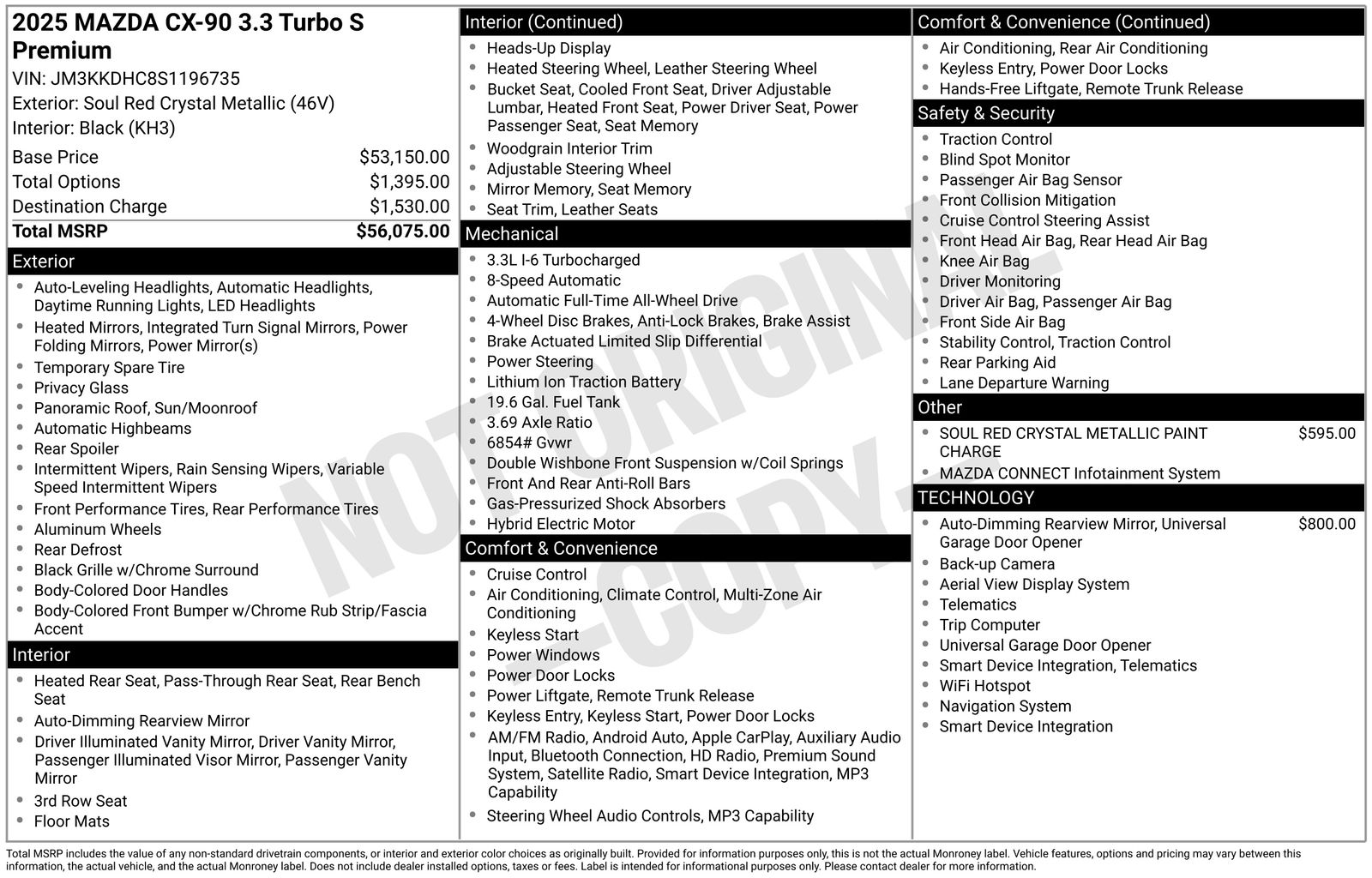 Used Car 2025 Mazda Cx-90  Wagon 4 Dr. 3.3 Turbo S Premium All Wheel Drive For Sale Under $50,000 In Austin, Texas