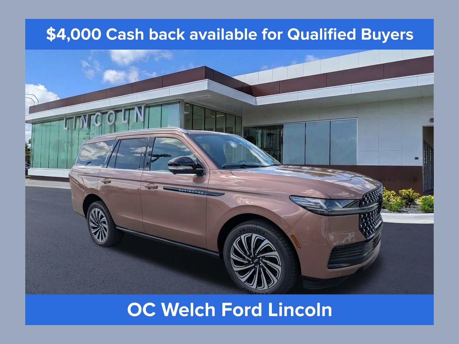 Red (Copper Metallic) 2026 Lincoln Navigator SUV / Crossover Four-Wheel Drive Automatic