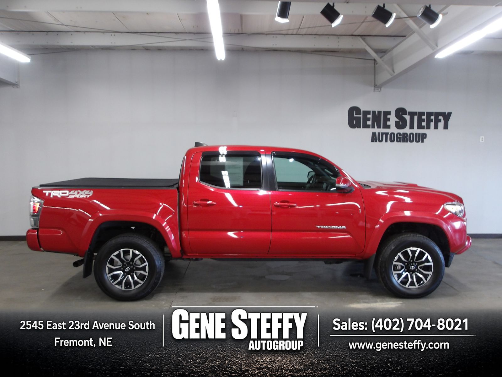 Barcelona Red Metallic 2021 Toyota Tacoma TRD Sport Double Cab 4WD Pickup Truck Four-Wheel Drive 6-Speed Automatic
