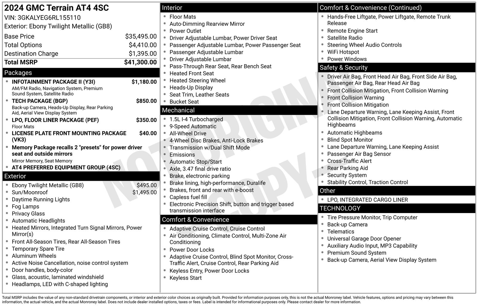 Used Car 2024 Gmc Terrain  At4 For Sale Under $35,000 In Austin, Texas