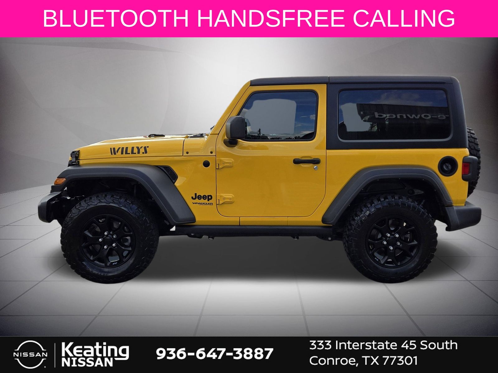 2021 Jeep Wrangler Willys Sport Yellow at River Oaks CDJR