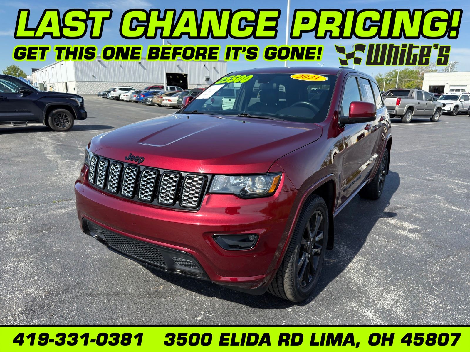 Velvet Red Pearlcoat 2021 Jeep Grand Cherokee SUV / Crossover Four-Wheel Drive 8-Speed Automatic