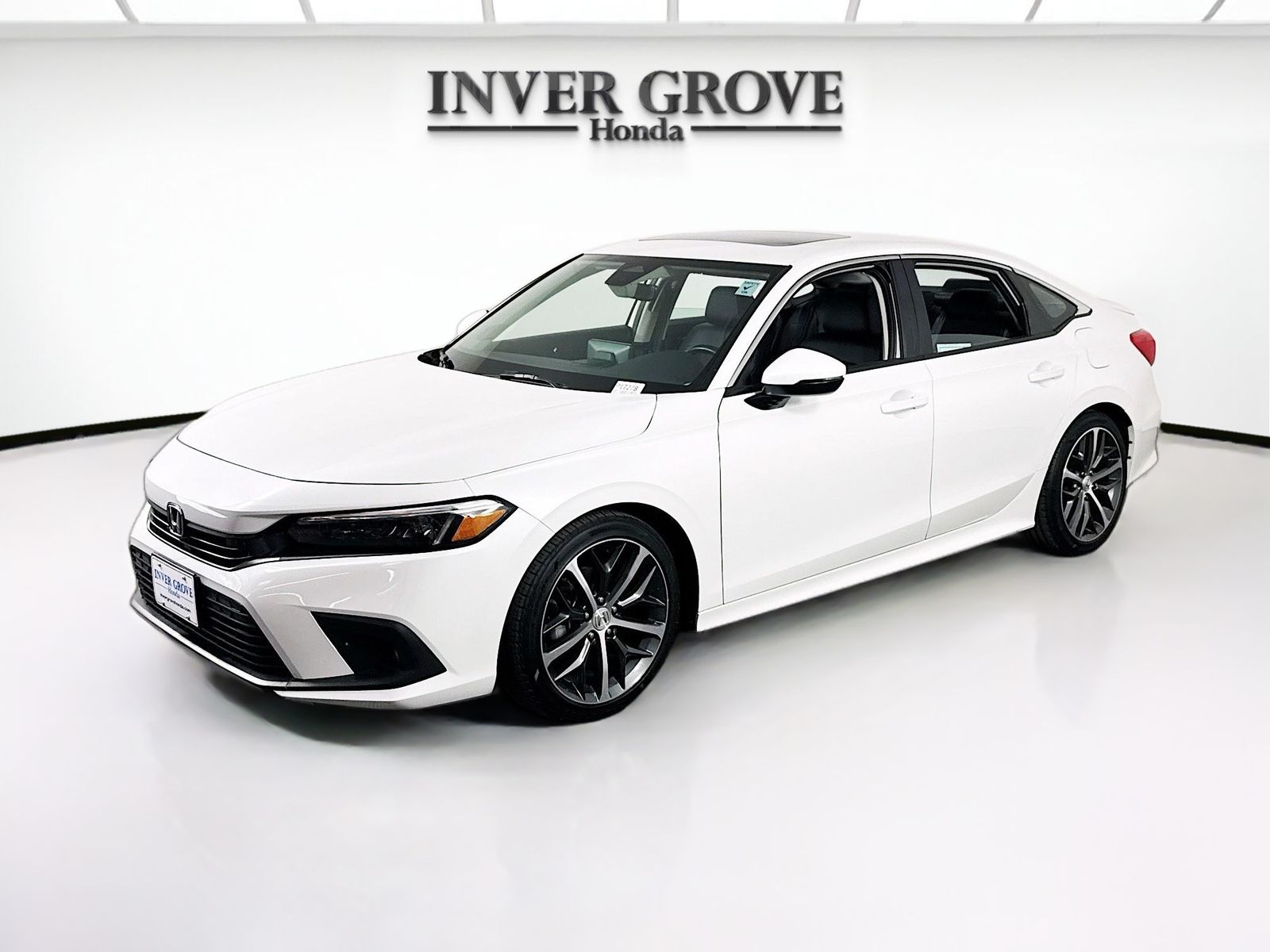 PLATINUM_WHITE 2024 Honda Civic Touring FWD Sedan Front-Wheel Drive Continuously Variable Transmission
