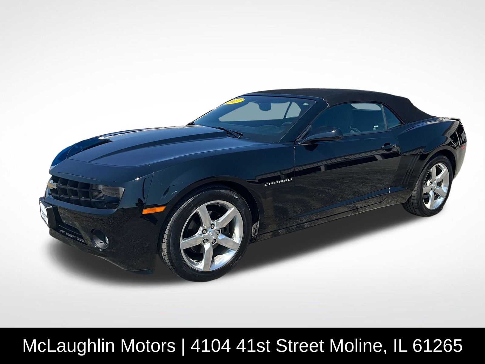 Black 2012 Chevrolet Camaro Convertible Rear-Wheel Drive 6-Speed Automatic
