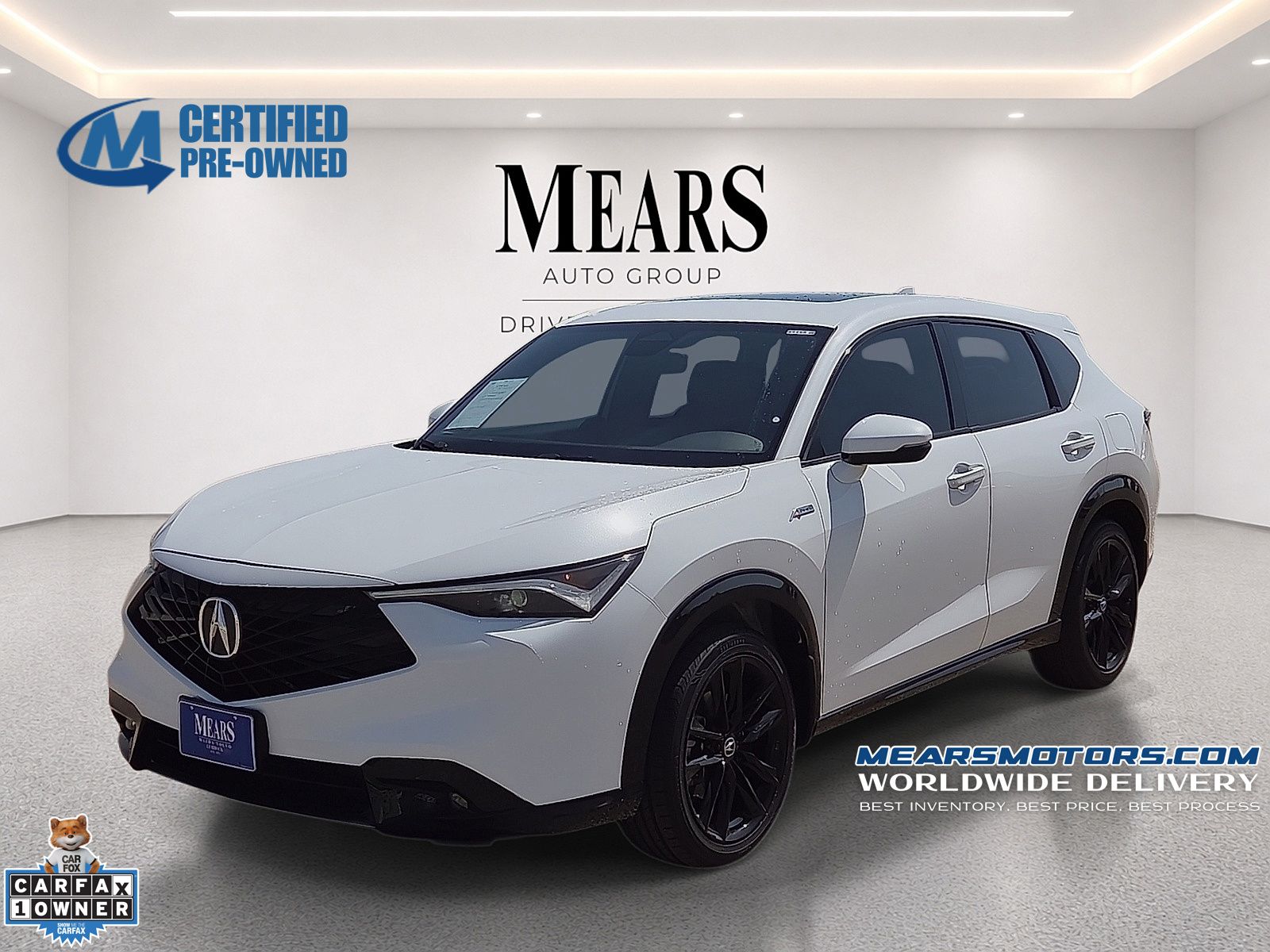 Platinum White Pearl 2025 Acura ADX SUV / Crossover Front-Wheel Drive Continuously Variable Transmission