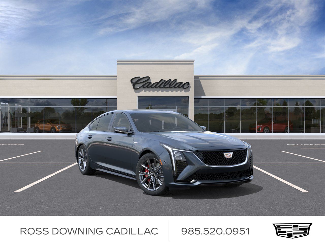 Deep Space Metallic 2026 Cadillac CT5 V-Series RWD Sedan Rear-Wheel Drive Automatic
