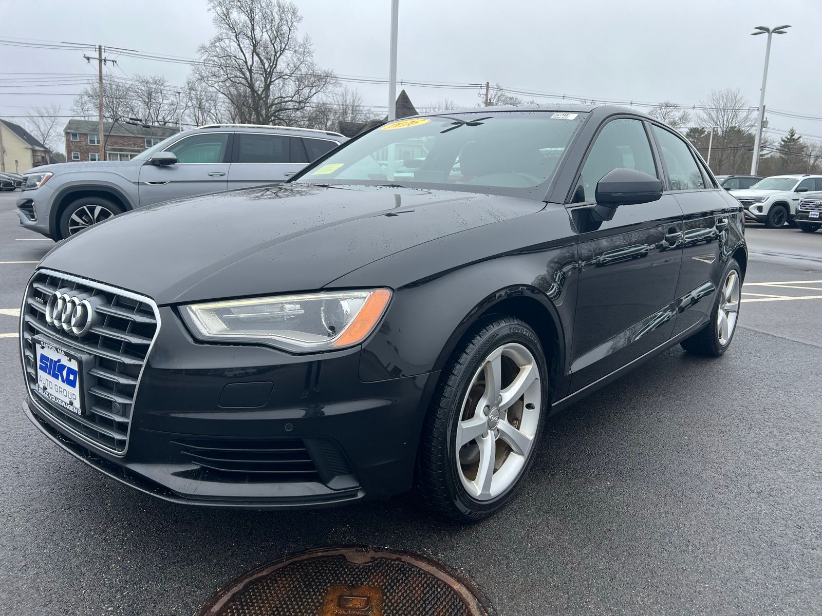 Brilliant Black 2016 Audi A3 2.0T quattro Premium Sedan AWD Sedan All-Wheel Drive 6-Speed Automatic