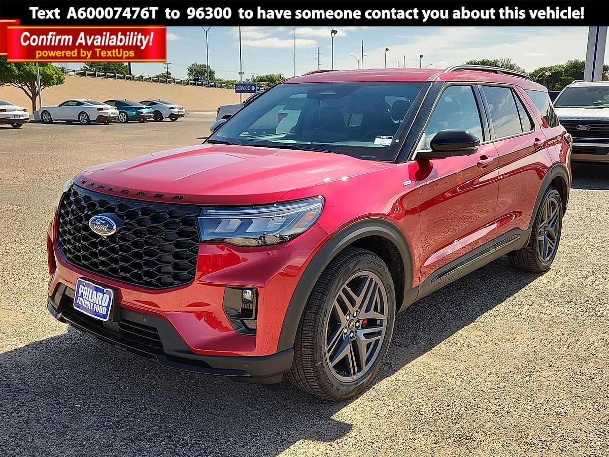 Rapid Red Metallic Tinted Clearcoat 2026 Ford Explorer ST-Line RWD SUV / Crossover Rear-Wheel Drive Automatic