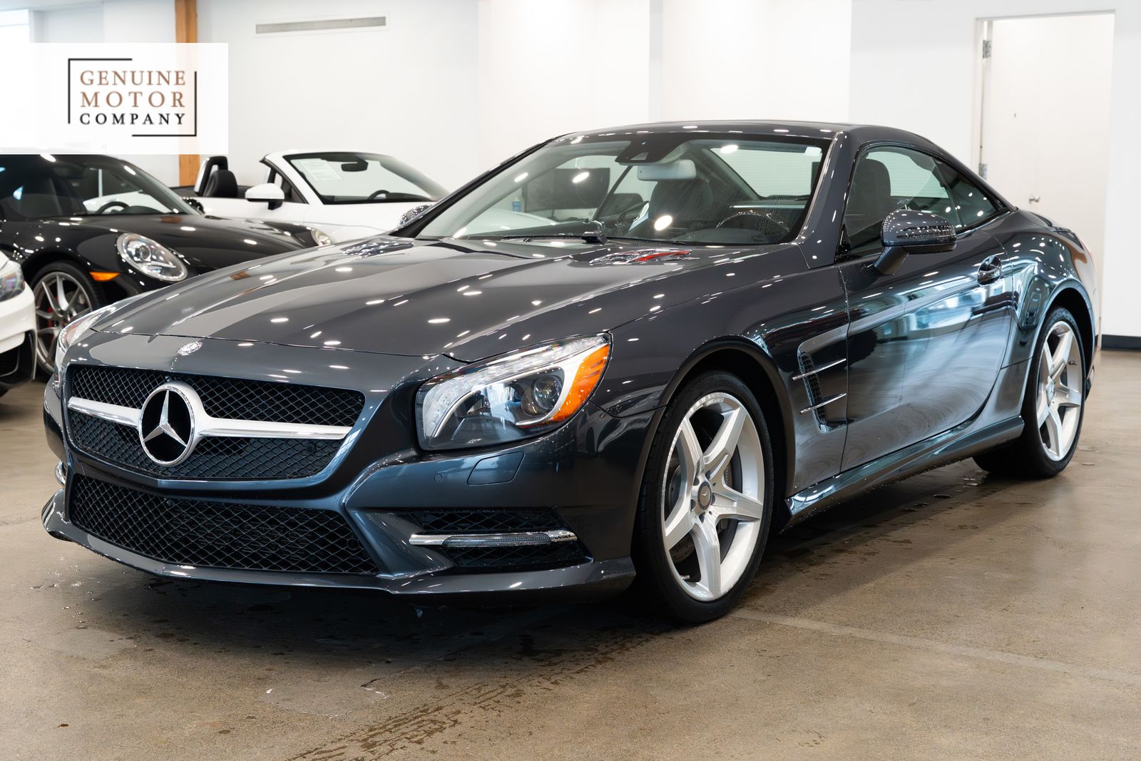 Steel Gray Metallic 2014 Mercedes-Benz SL-Class SL 550 Convertible Rear-Wheel Drive 7-Speed Automatic