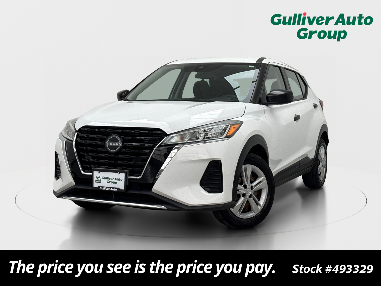 White (Fresh Powder) 2023 Nissan Kicks S FWD SUV / Crossover Front-Wheel Drive Continuously Variable Transmission