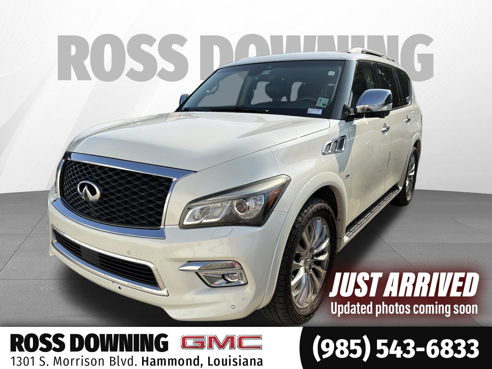 2017 INFINITI QX80 Base White at Emmons Autoplex