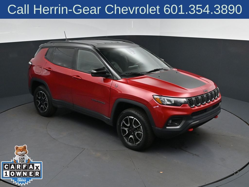 Red 2025 Jeep Compass SUV / Crossover Four-Wheel Drive 8-Speed Automatic