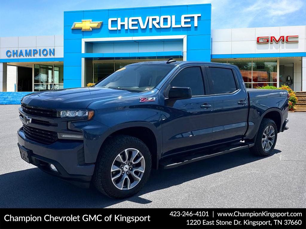 Blue Metallic 2019 Chevrolet Silverado 1500 Pickup Truck Four-Wheel Drive 8-Speed Automatic