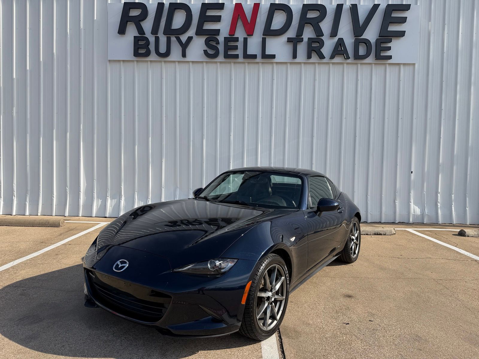 Deep Crystal Blue Mica 2021 Mazda MX-5 Miata Convertible Rear-Wheel Drive 6-Speed Automatic