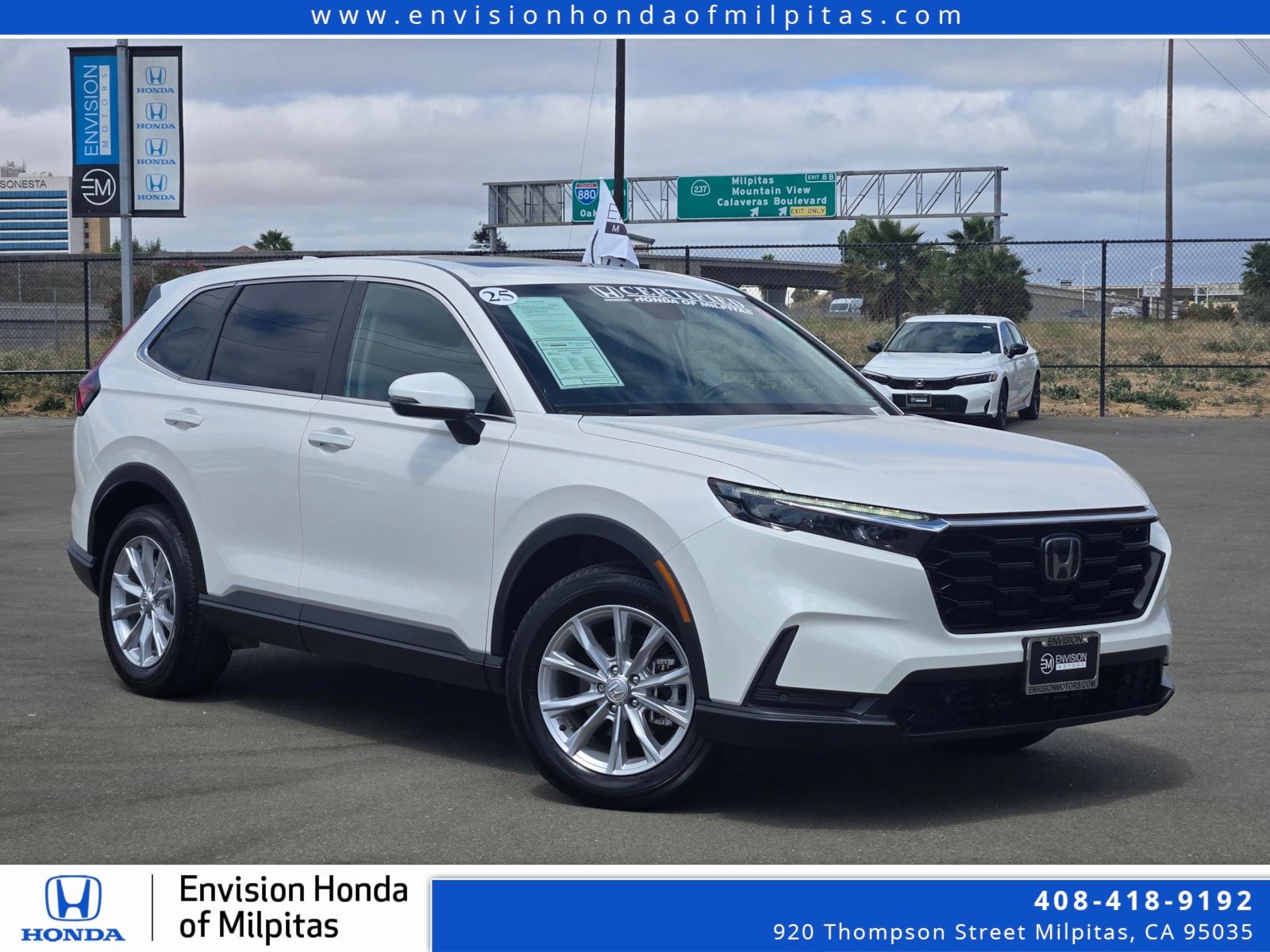 Platinum White Pearl 2025 Honda CR-V SUV / Crossover All-Wheel Drive Continuously Variable Transmission