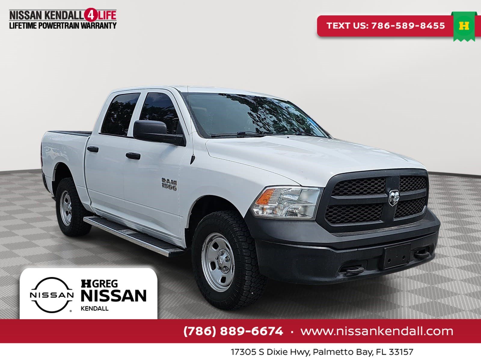 Bright White Clearcoat 2018 RAM 1500 Pickup Truck Four-Wheel Drive 8-Speed Automatic