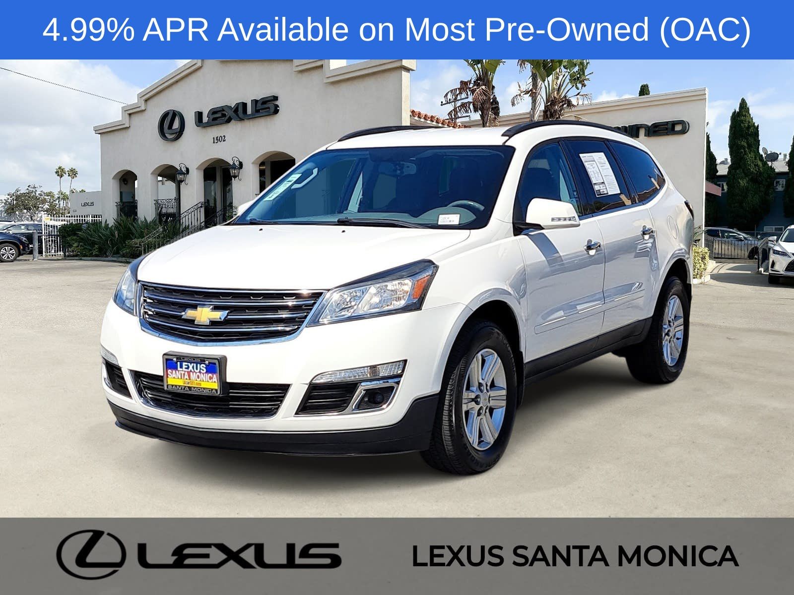 White 2014 Chevrolet Traverse SUV / Crossover Front-Wheel Drive 6-Speed Automatic