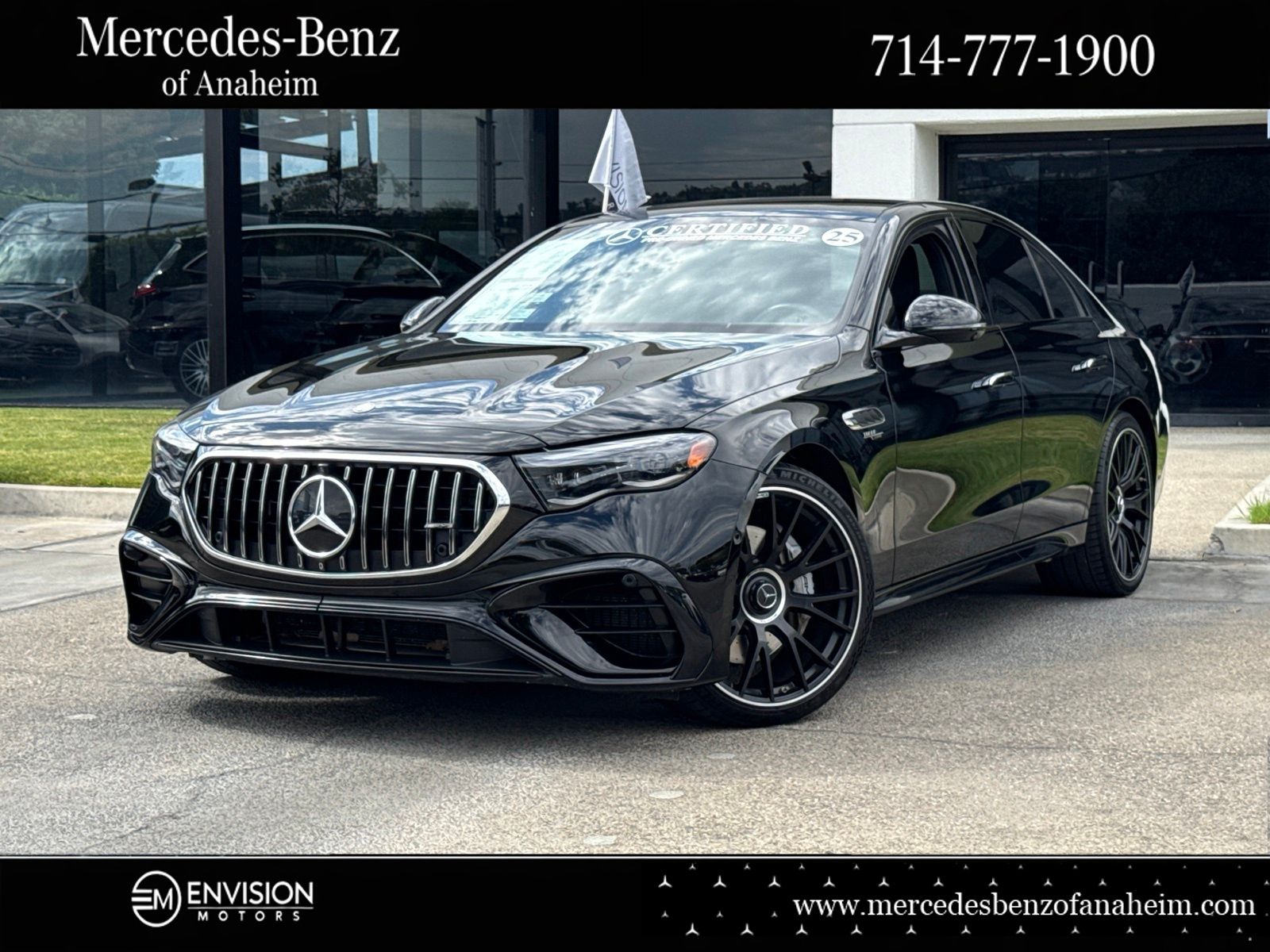 Black 2025 Mercedes-Benz E-Class Sedan All-Wheel Drive 9-Speed Automatic