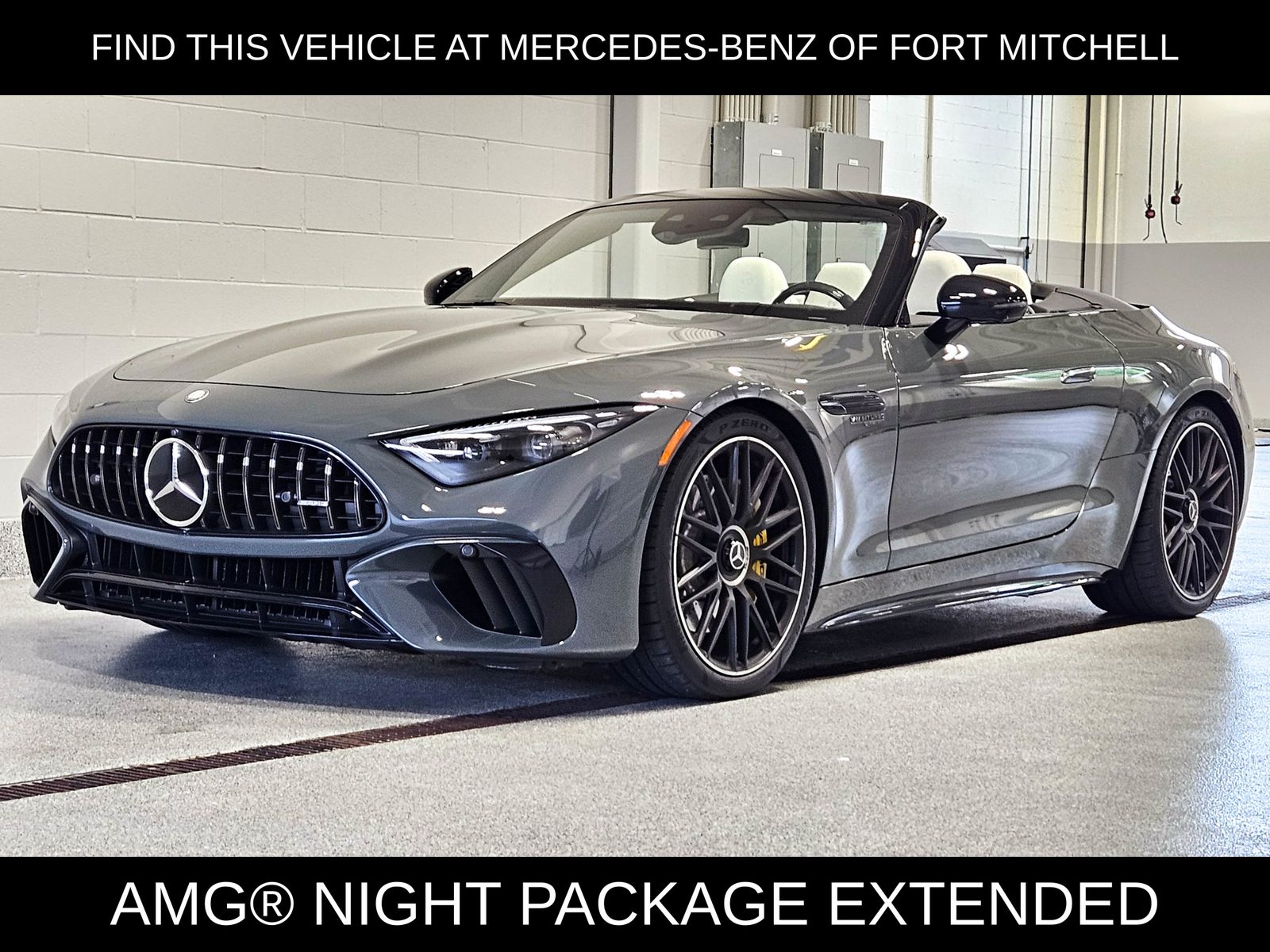 MANUFAKTUR Signature Silicon Gray 2025 Mercedes-Benz SL-Class AMG SL 63 4MATIC Convertible All-Wheel Drive 9-Speed Automatic