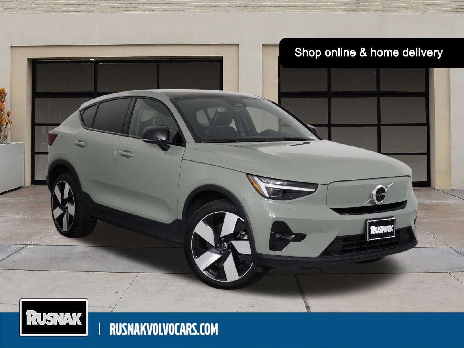 Sage Green Metallic 2023 Volvo C40 Recharge SUV / Crossover All-Wheel Drive 1-Speed Automatic
