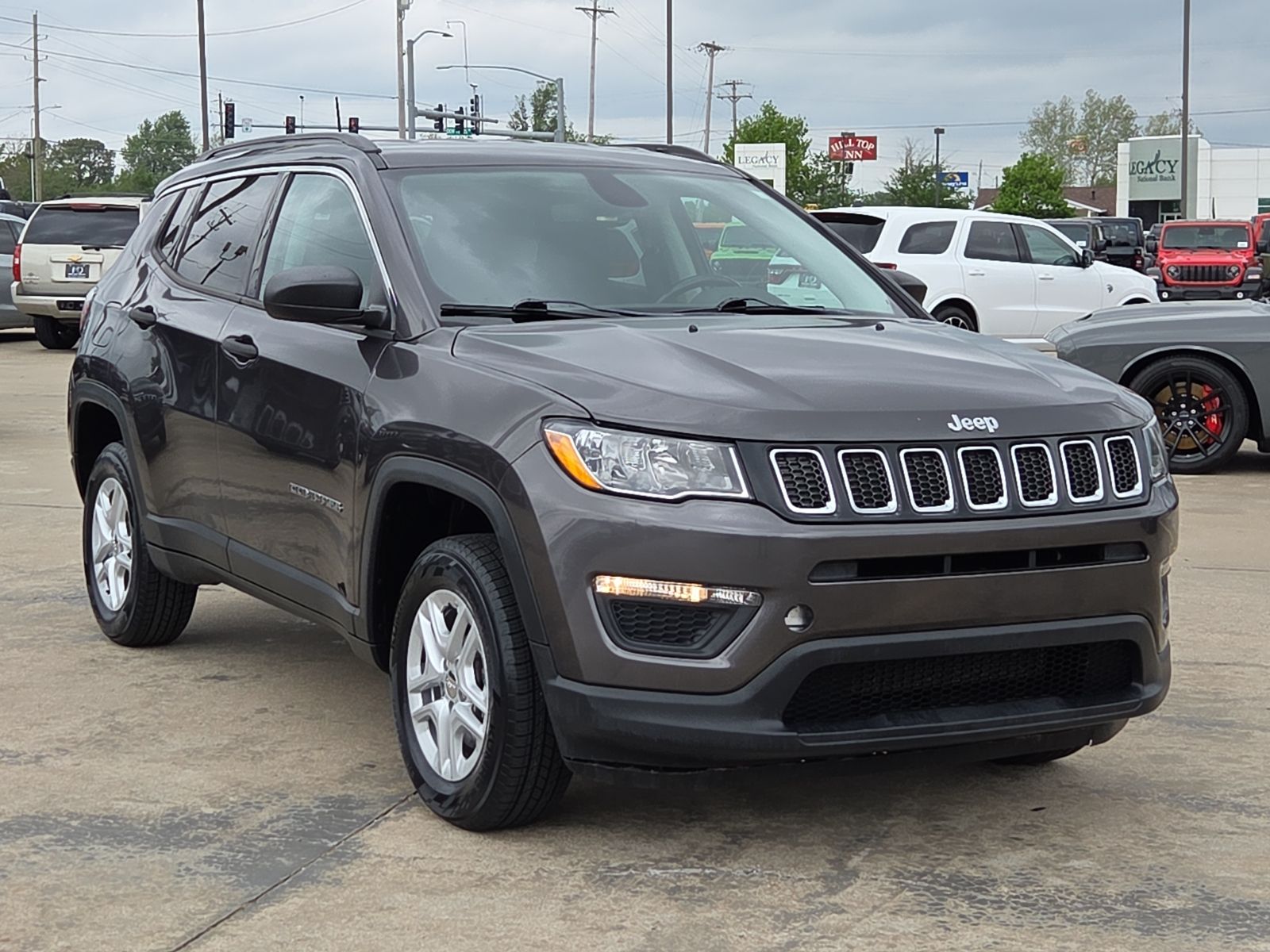 Gray (Granite Crystal Metallic Clearcoat) 2021 Jeep Compass Sport 4WD SUV / Crossover Four-Wheel Drive 9-Speed Automatic