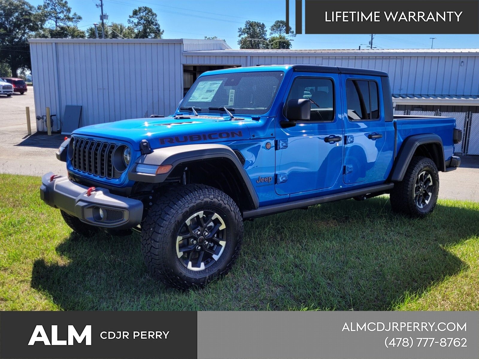Hydro Blue Pearlcoat 2025 Jeep Gladiator Rubicon Crew Cab 4WD Pickup Truck Four-Wheel Drive 8-Speed Automatic