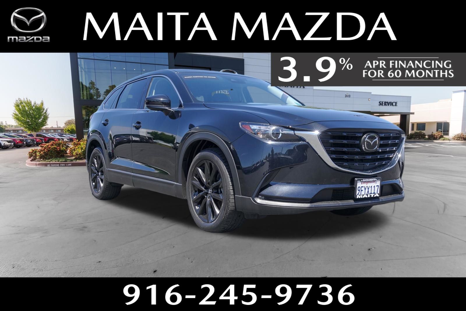 Jet Black Mica 2023 Mazda CX-9 Touring Plus AWD SUV / Crossover All-Wheel Drive 6-Speed Automatic