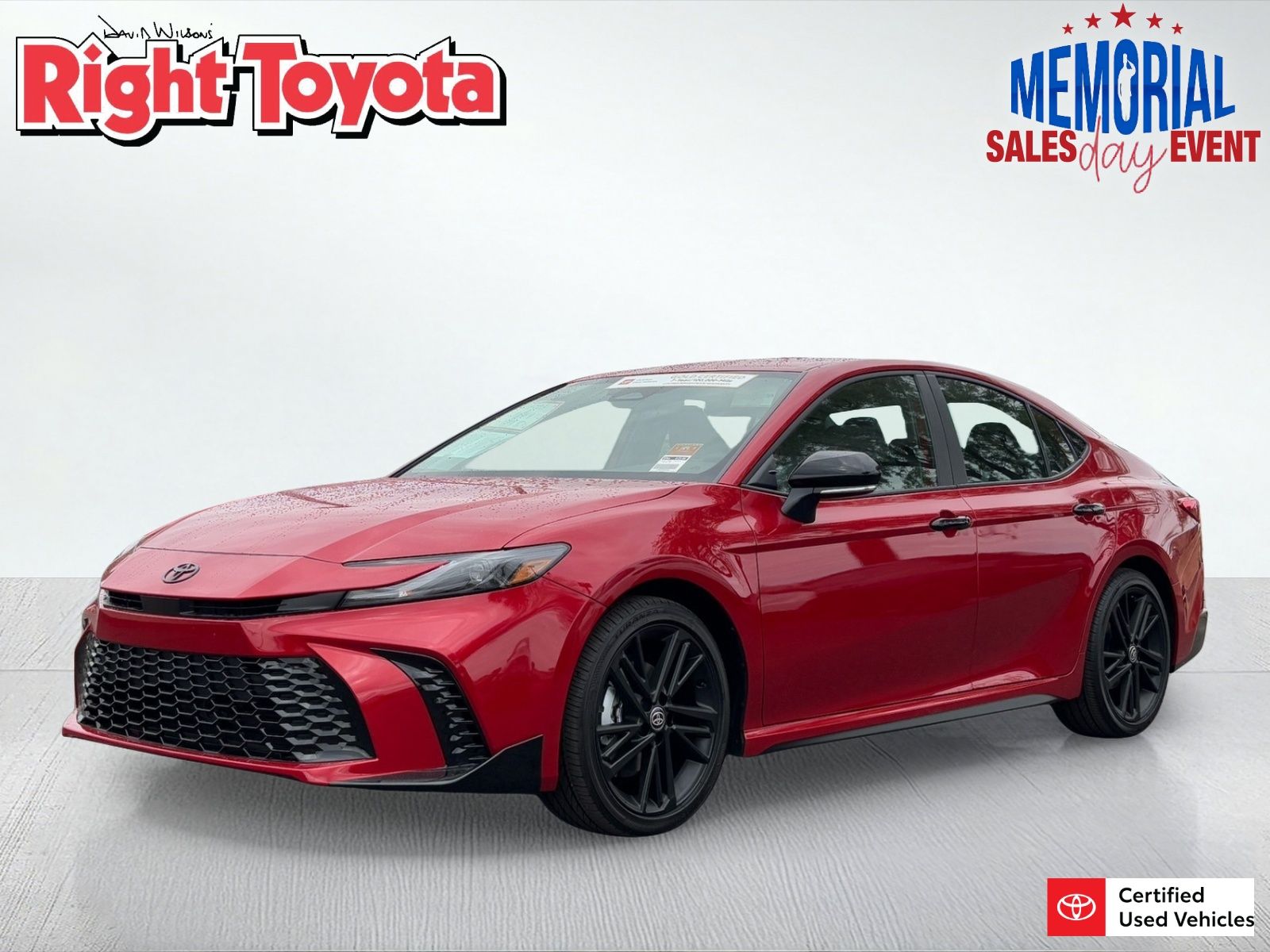 Red 2026 Toyota Camry Nightshade FWD Sedan Front-Wheel Drive Continuously Variable Transmission