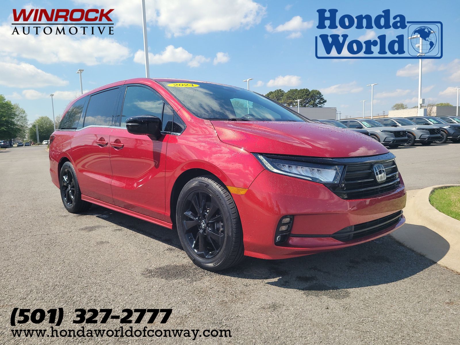 Radiant Red Metallic II 2024 Honda Odyssey Sport FWD Minivan Front-Wheel Drive Automatic