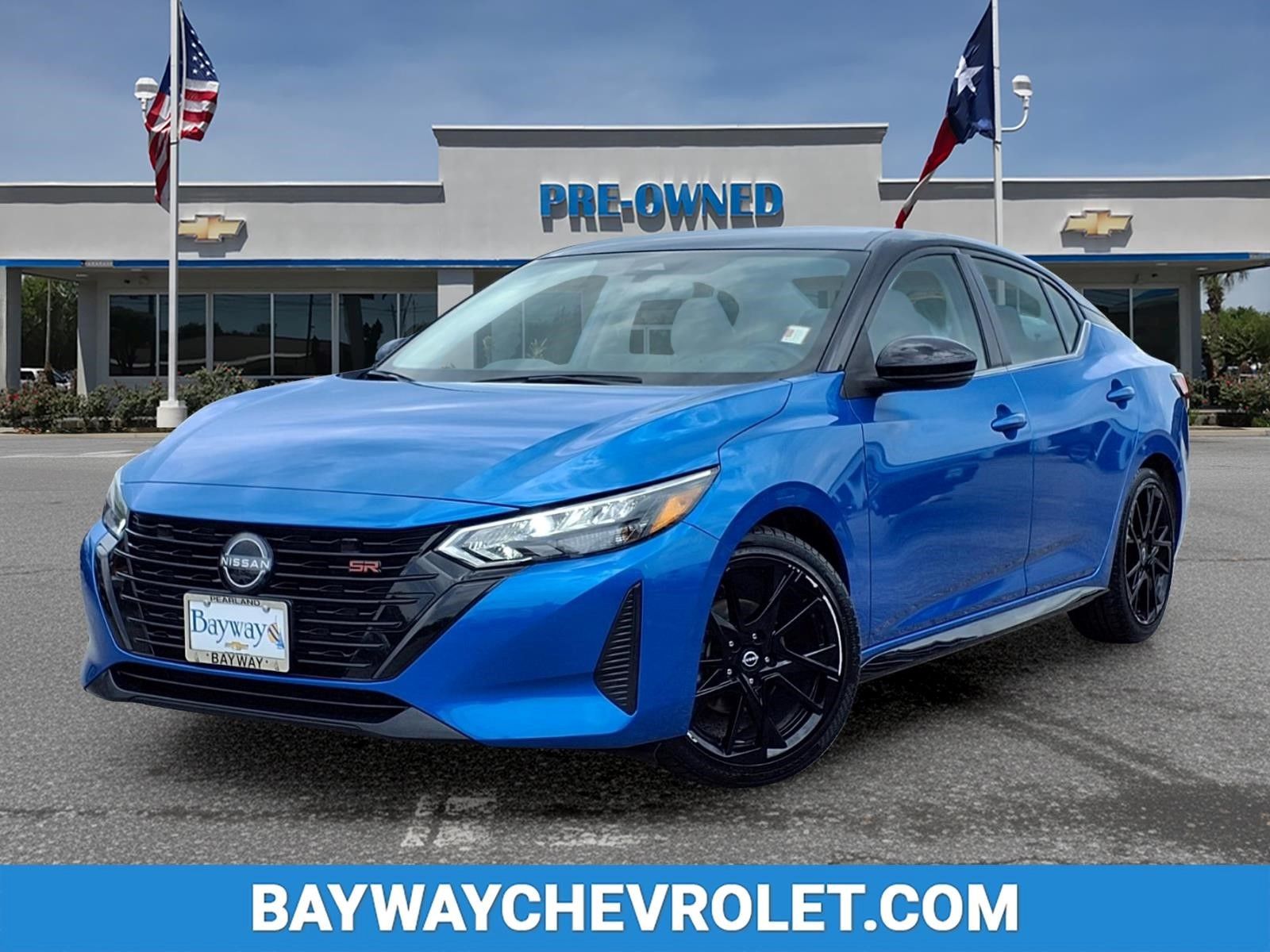 Electric Blue Metallic/Super Black 2025 Nissan Sentra Sedan Front-Wheel Drive Continuously Variable Transmission