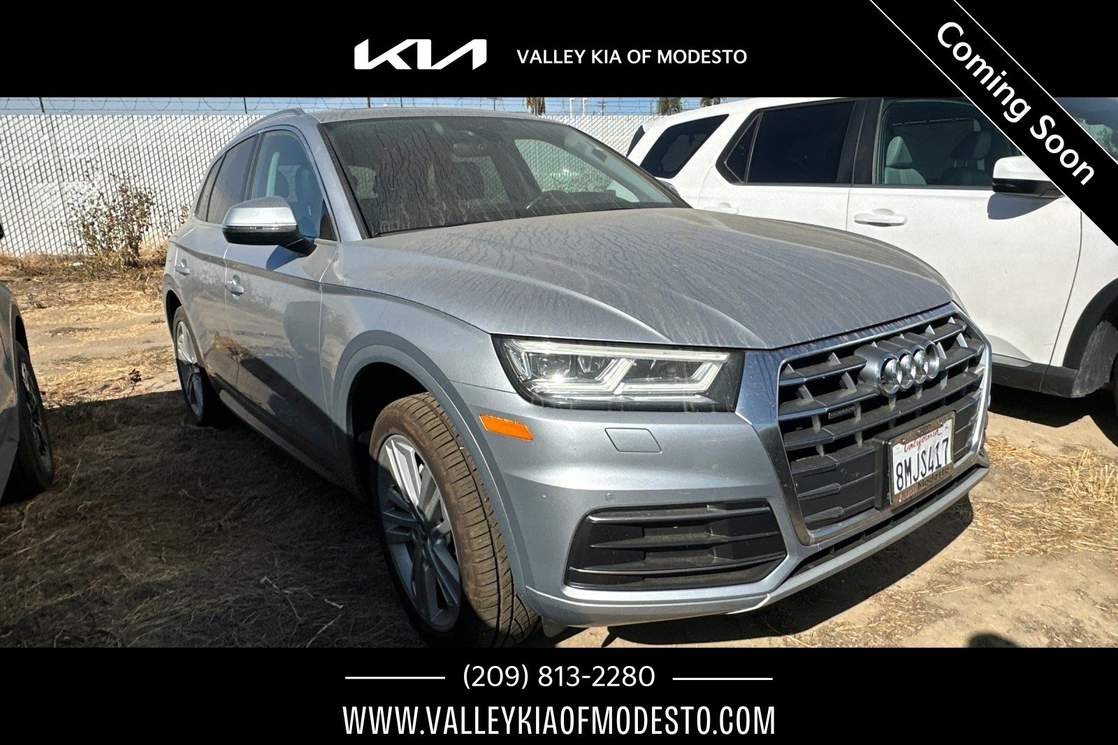 Silver Metallic 2019 Audi Q5 SUV / Crossover All-Wheel Drive 7-Speed Automatic