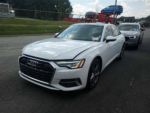 White 2024 Audi A6 Sedan All-Wheel Drive 7-Speed Automatic