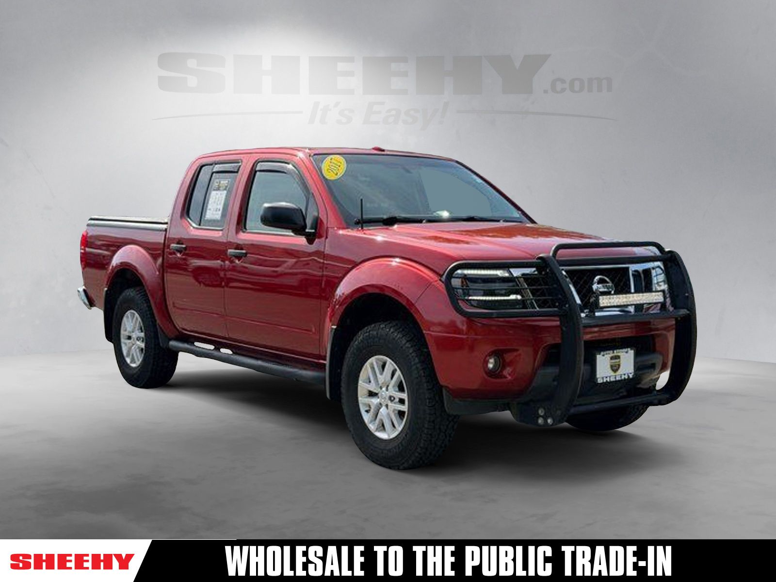 Lava Red 2017 Nissan Frontier SV V6 Crew Cab 4WD Pickup Truck Four-Wheel Drive 5-Speed Automatic Overdrive