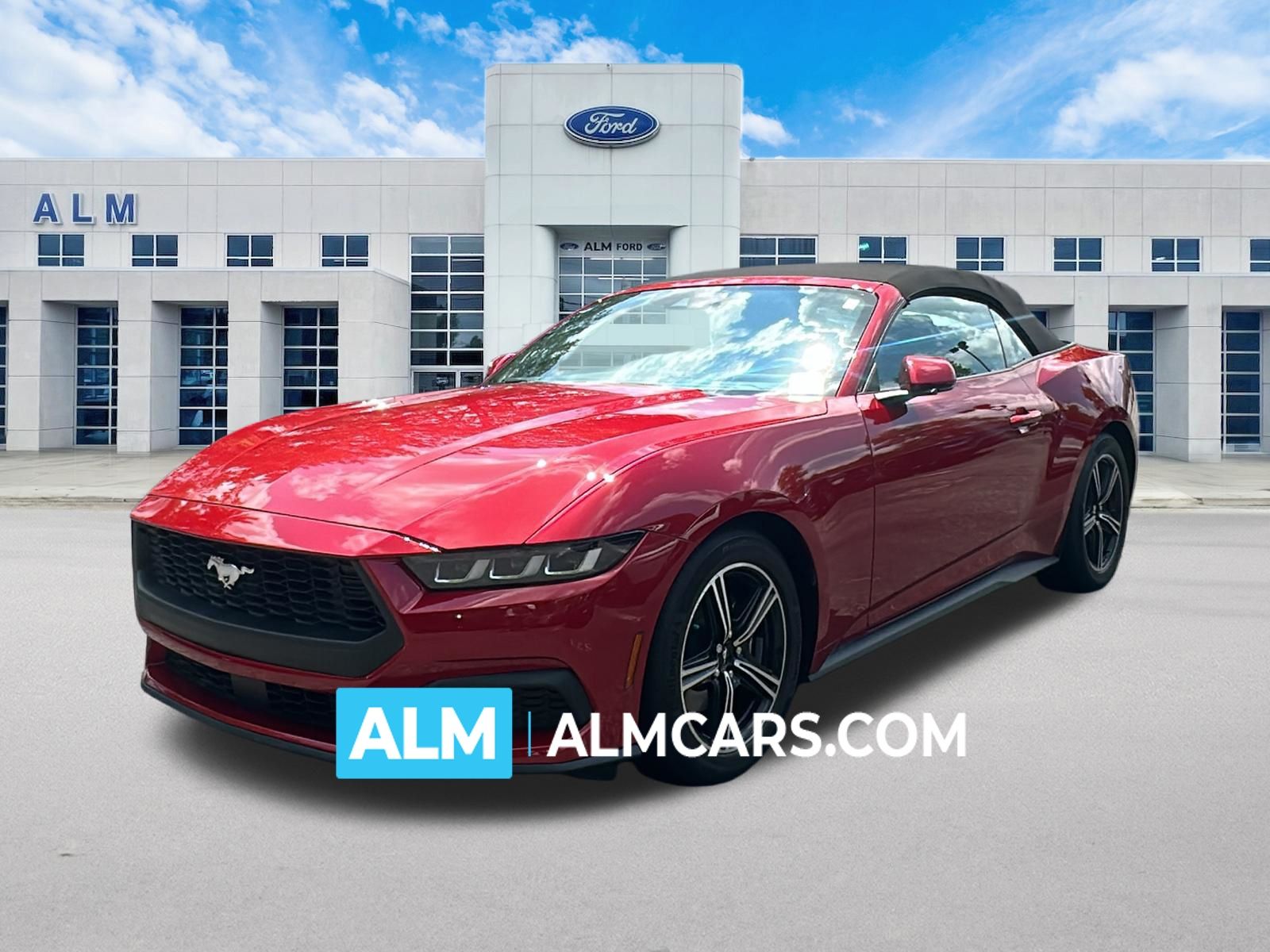 Red Metallic 2024 Ford Mustang Convertible Rear-Wheel Drive Automatic