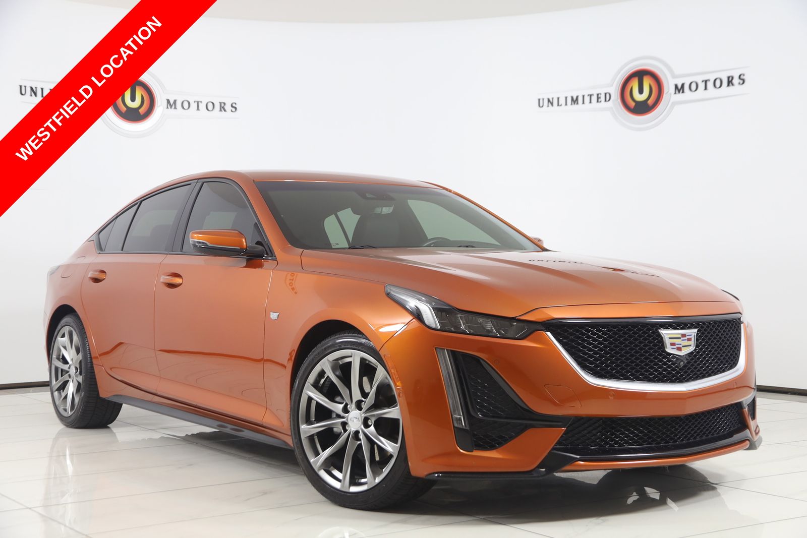 Blaze Orange Metallic 2023 Cadillac CT5 Sedan Rear-Wheel Drive Automatic