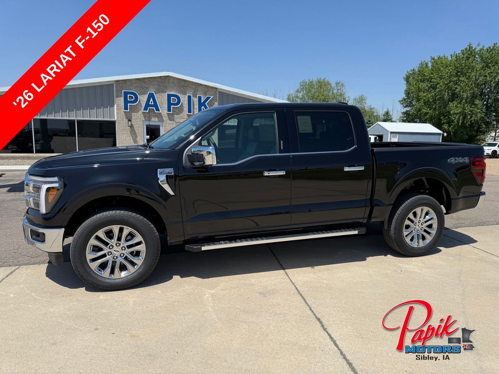 Agate Black Metallic 2026 Ford F-150 Pickup Truck Four-Wheel Drive Automatic
