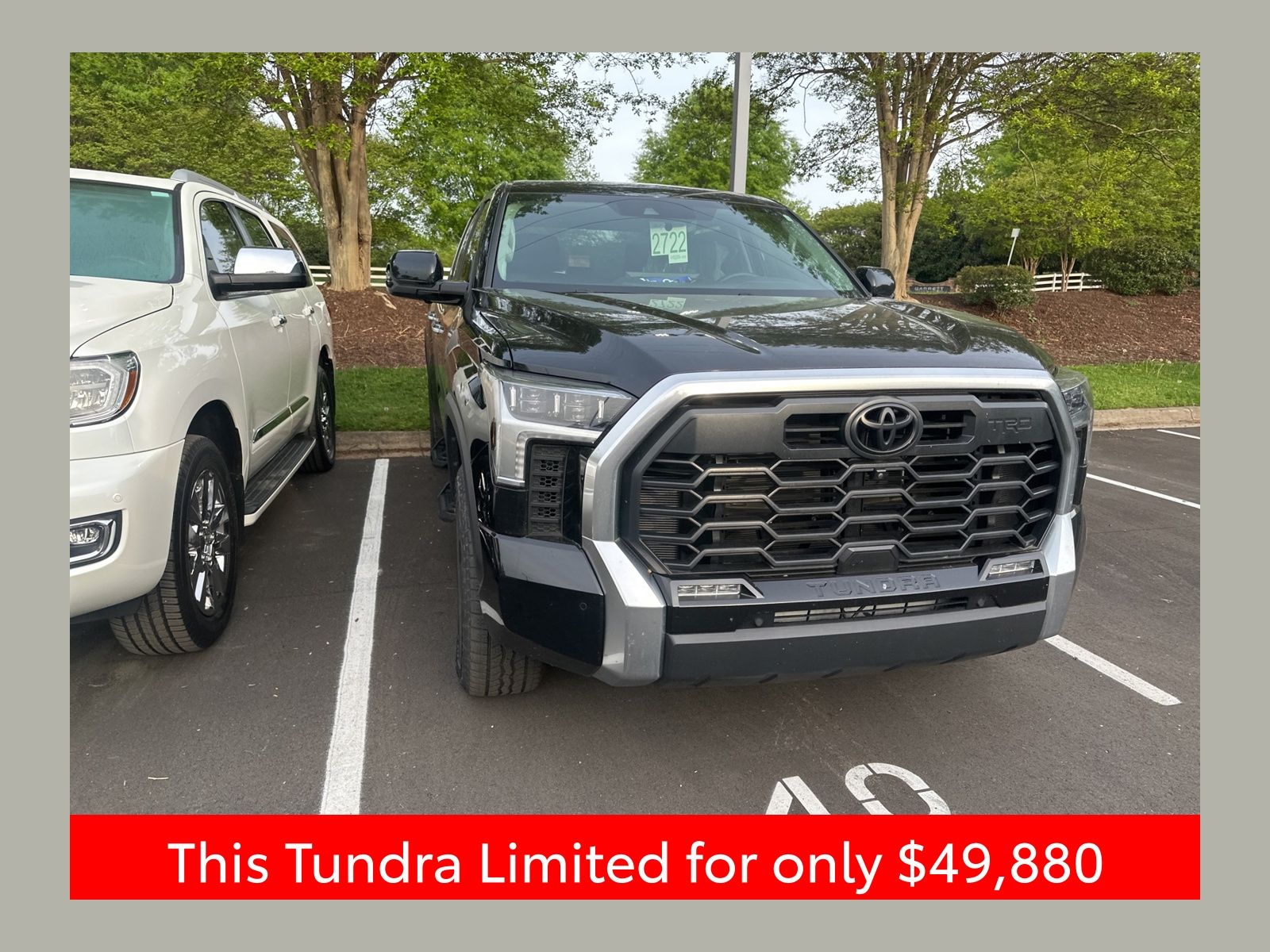 Midnight Black Metallic 2023 Toyota Tundra Limited CrewMax Cab 4WD Pickup Truck Four-Wheel Drive Automatic