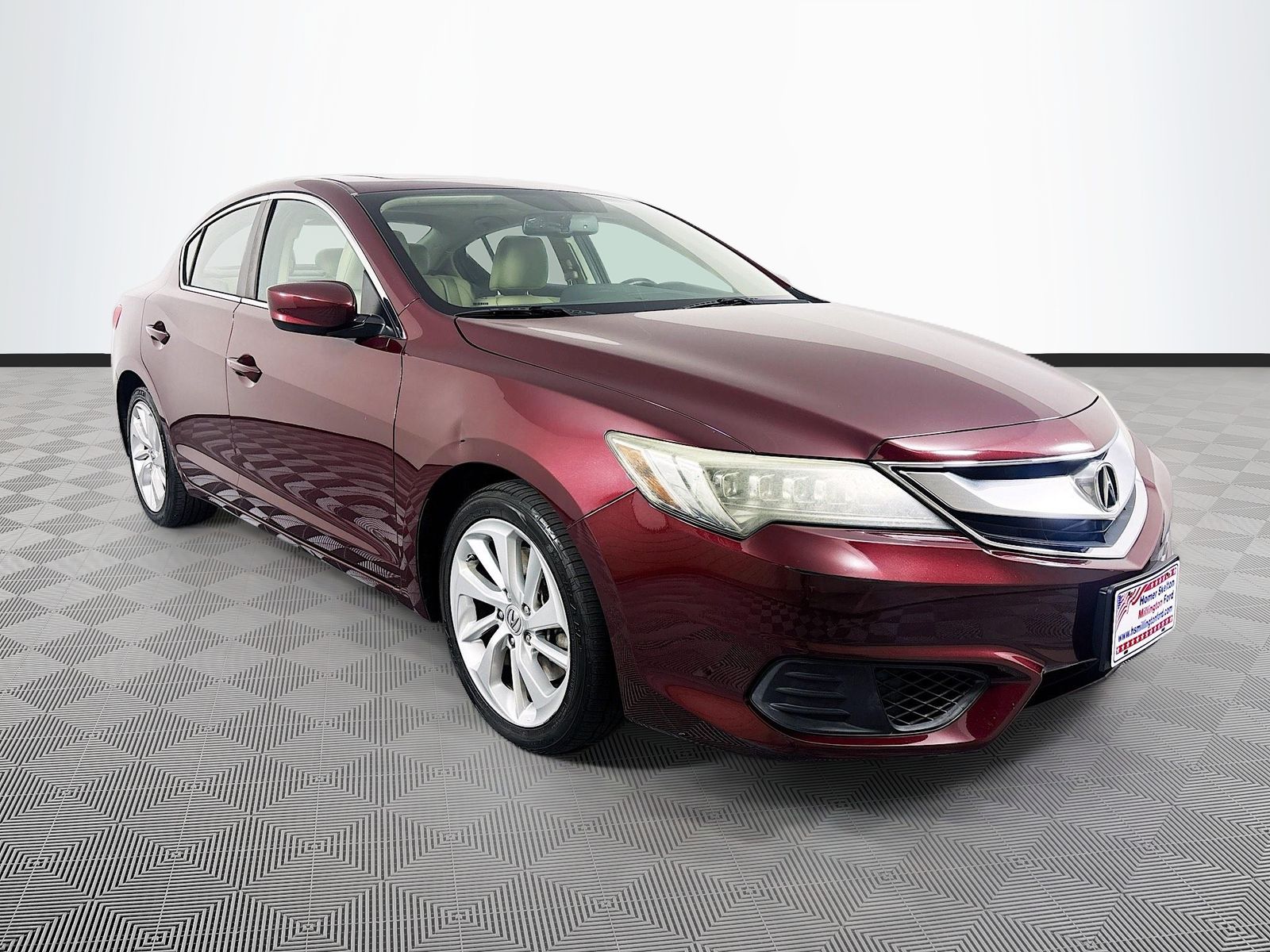 Red (Maroon) 2016 Acura ILX Sedan 8-Speed Dual Clutch