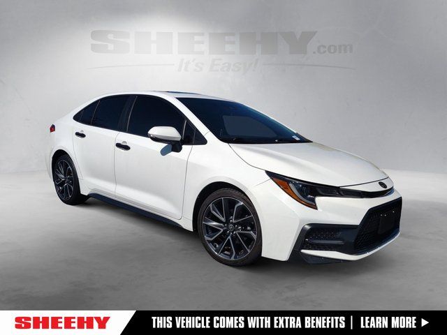 Super White 2020 Toyota Corolla SE FWD Sedan Front-Wheel Drive Continuously Variable Transmission