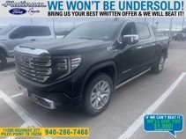 Onyx Black 2022 GMC Sierra 1500 Denali Crew Cab 4WD Pickup Truck Four-Wheel Drive Automatic