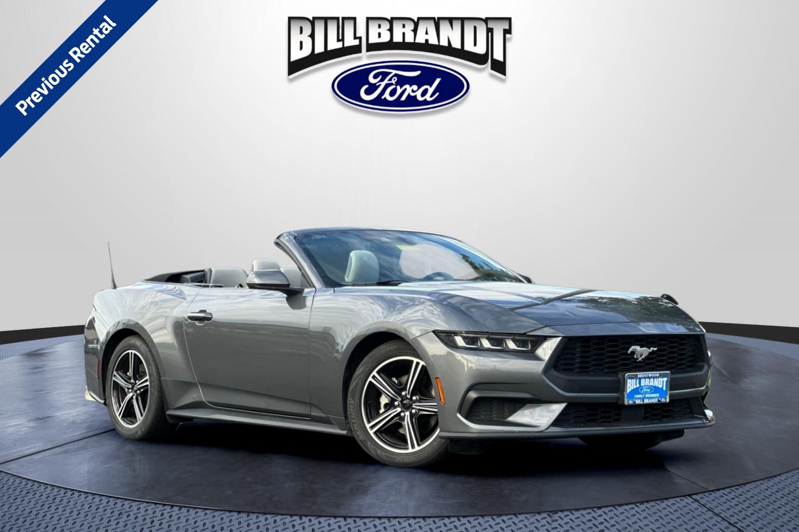 Carbonized Gray Metallic 2024 Ford Mustang Convertible Rear-Wheel Drive Automatic