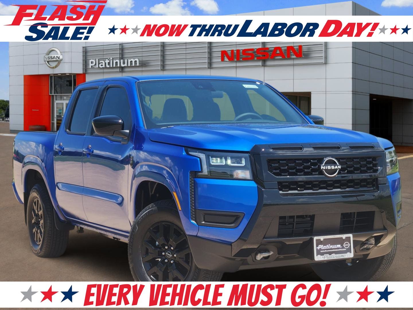 Bluestone Pearl 2026 Nissan Frontier Pickup Truck Four-Wheel Drive 9-Speed Automatic Overdrive