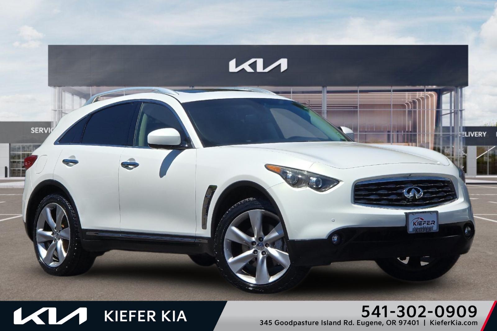 Moonlight White 2011 INFINITI FX50 SUV / Crossover All-Wheel Drive 7-Speed Automatic